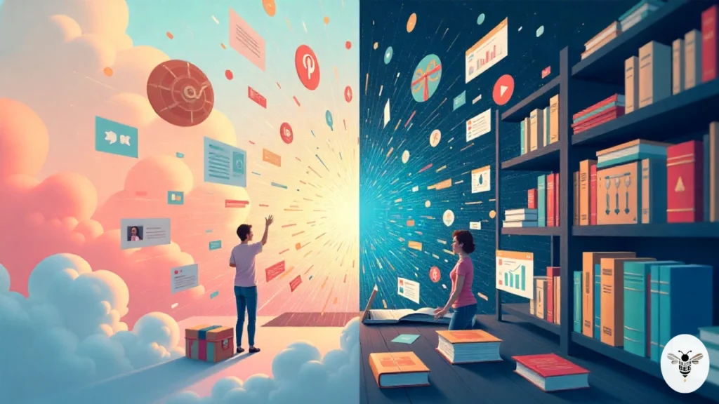 alternative news and insights concept illustration for newsreverse com