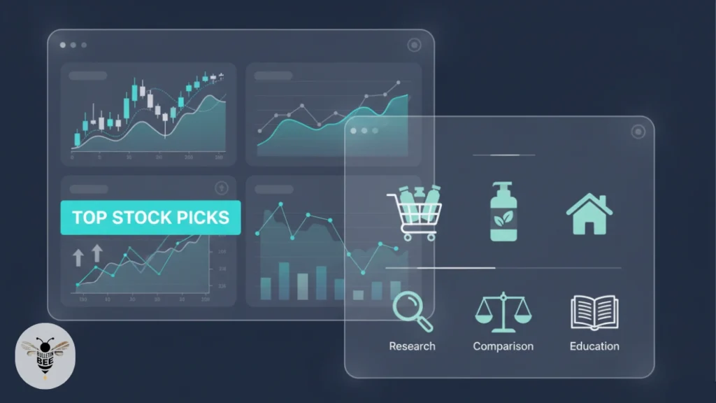5starsstocks.com staples dashboard showing top stock picks