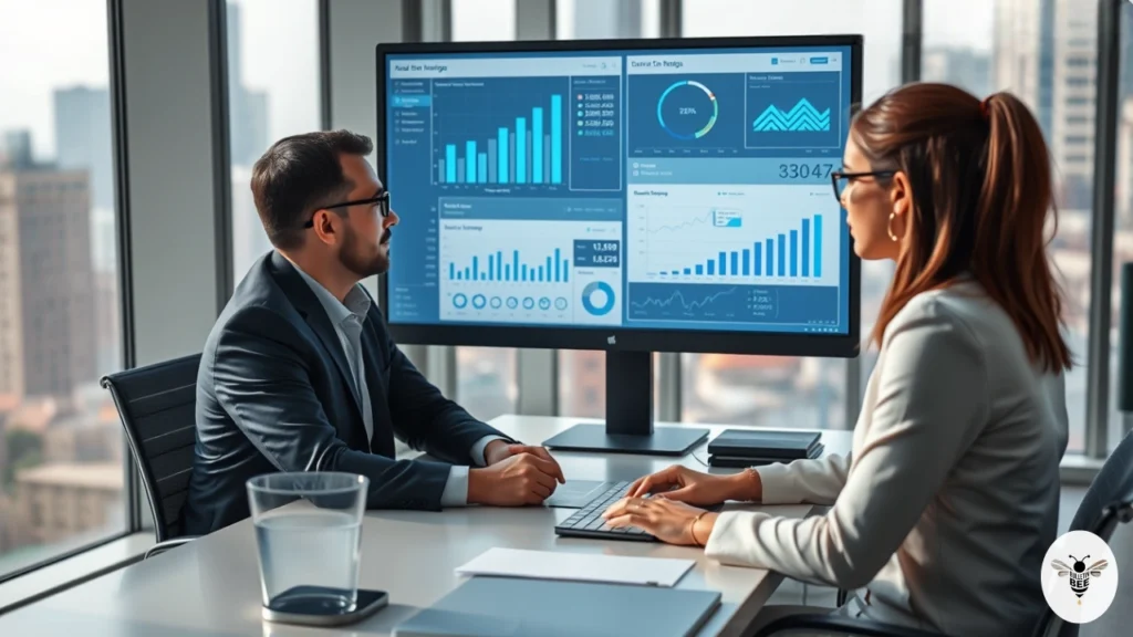 at modern workspace with tech, finance, and lifestyle icons around laptop, representing techsized com