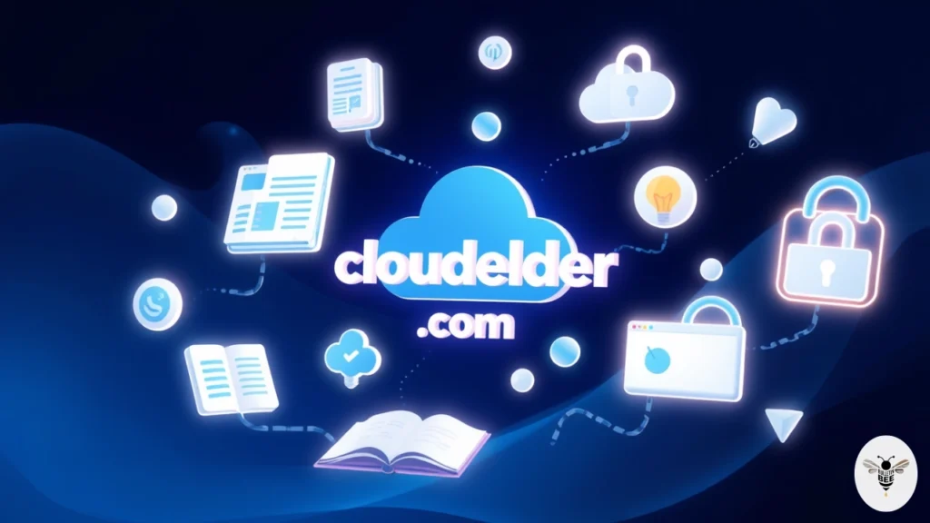 cloudelder com show with icons for trust, learning, free access, and updates