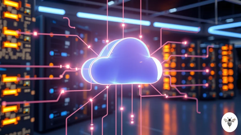 glowing 3D cloud linked to global servers - tech trends pboxcomputers