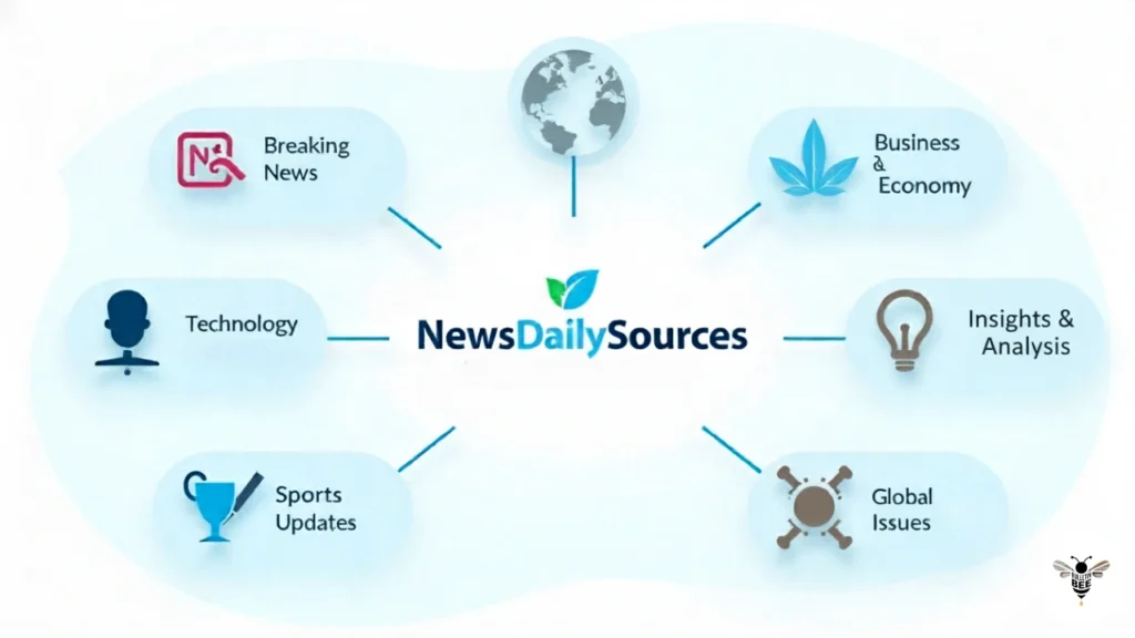 showing newsdailysources core coverage areas