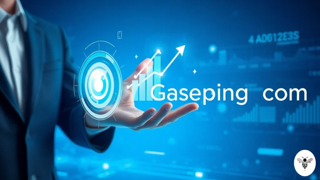 professional touching holographic growth interface with bar graph -gaseping com