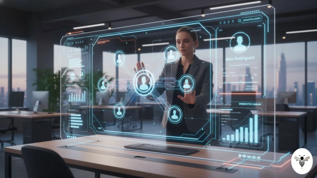 extroly com ai networking dashboard with connected user profiles