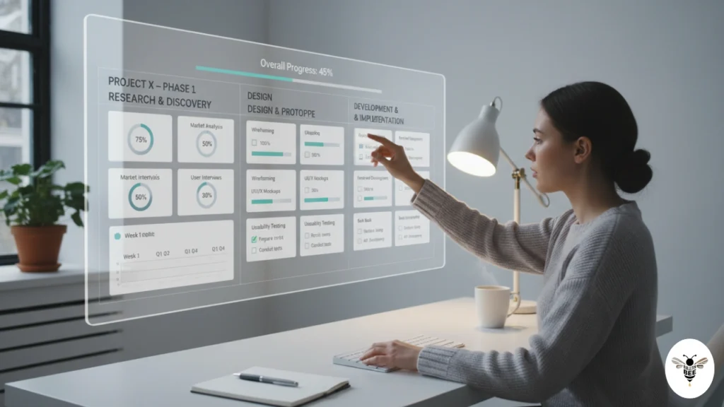 organized task board with timelines and checklists on magfusehub com dashboard