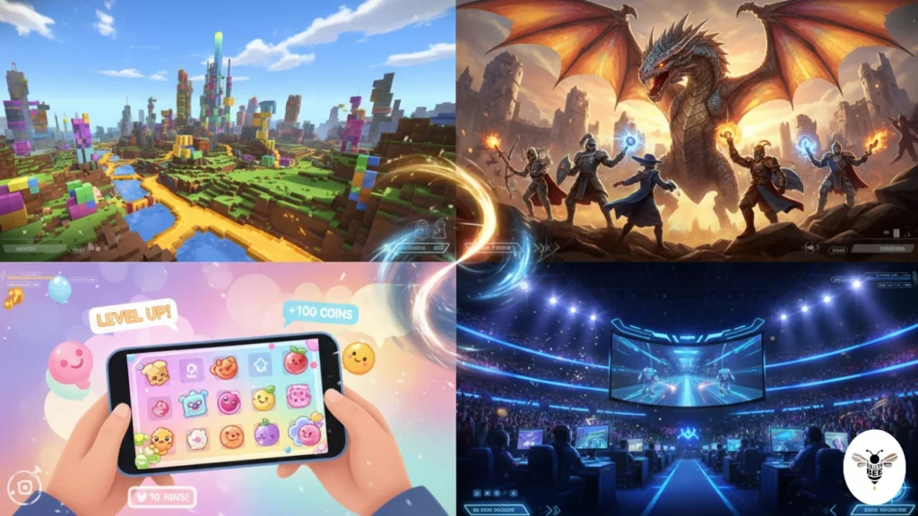 split screen showing different game in one frame - playing game blog playbattlesquare